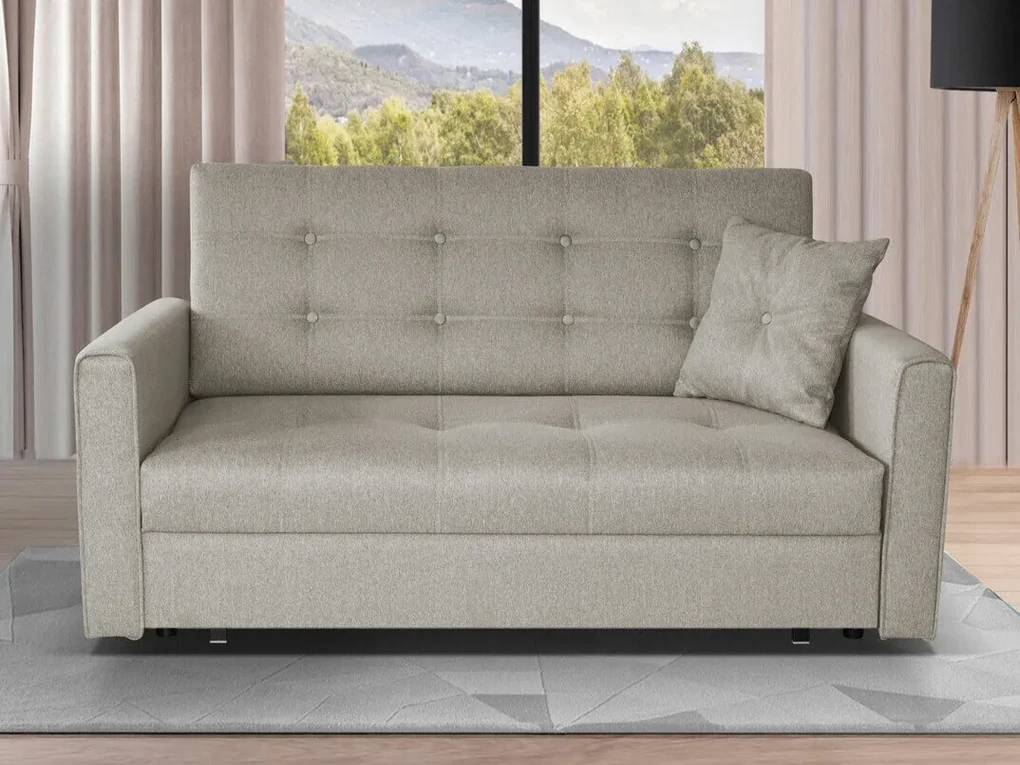 Canapea extensibilă Columbus 102Cutie de pat, 85x153x98cm, 67 kg, Picioare: Metal, Plastic, Asamblate parțial