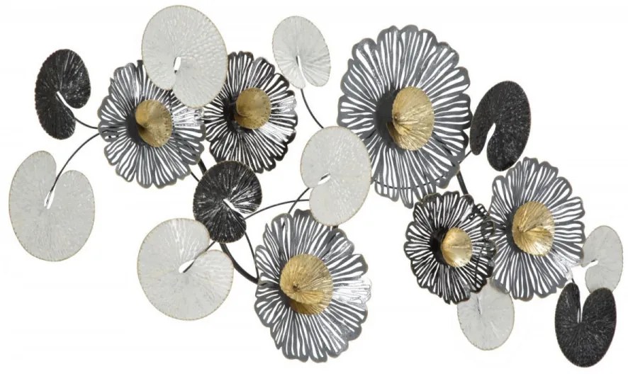 Decoratiune de perete multicolora din metal, 143x8,5x64 cm, Troby Mauro Ferretti