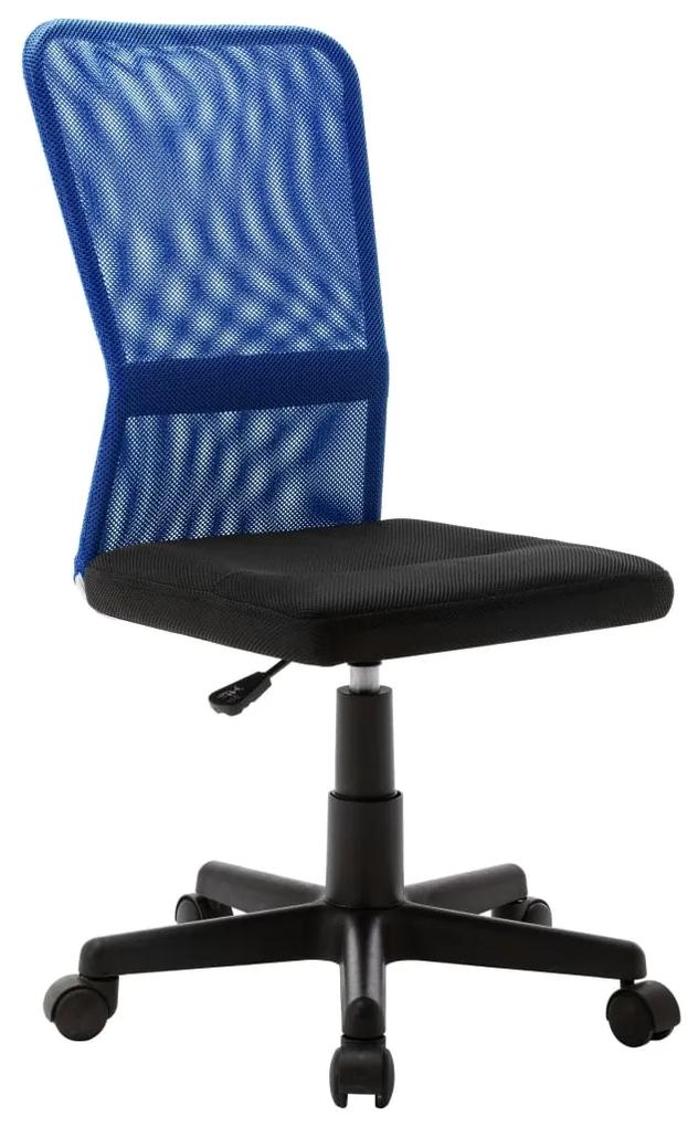 289511 vidaXL Scaun de birou, negru și albastru, 44x52x100 cm, plasă textilă