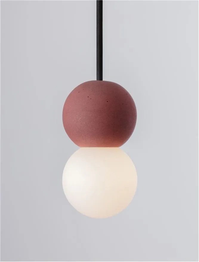 Pendul design decorativ ZERO rosu/opal