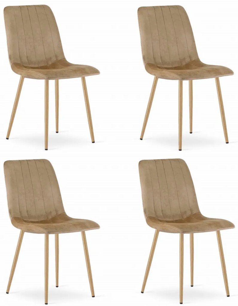 OFERTA Scaun de catifea maro LAVA calitatea a II-a