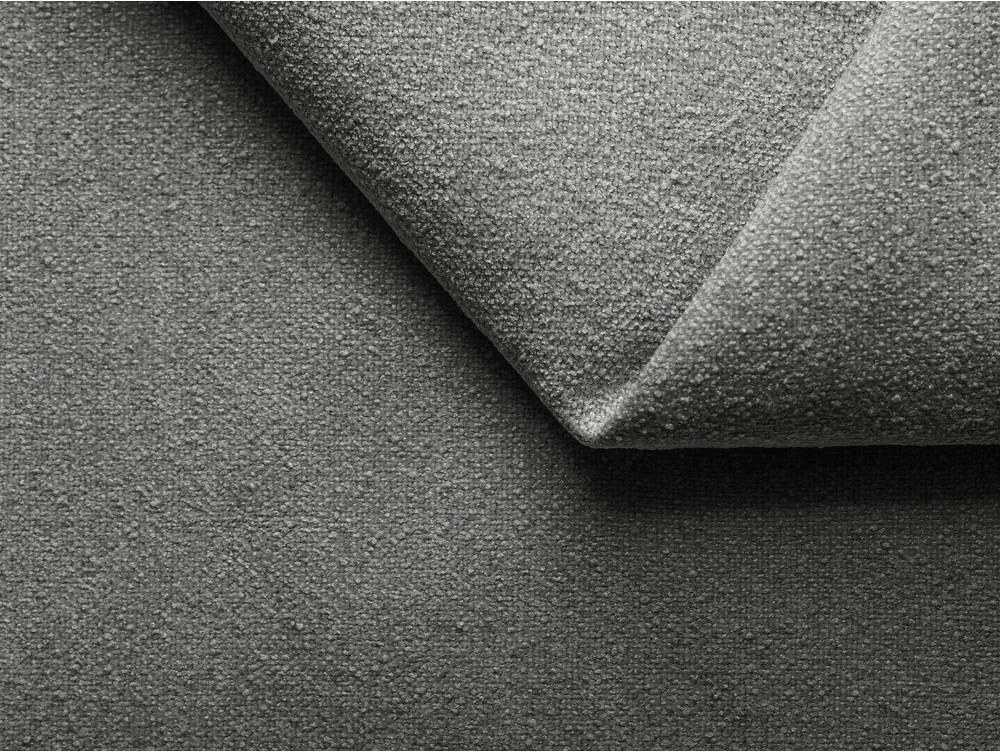 Modul pentru canapea modulară gri cu tapițerie din țesătură bouclé (cu colț pe partea dreaptă) Ailani – Makamii