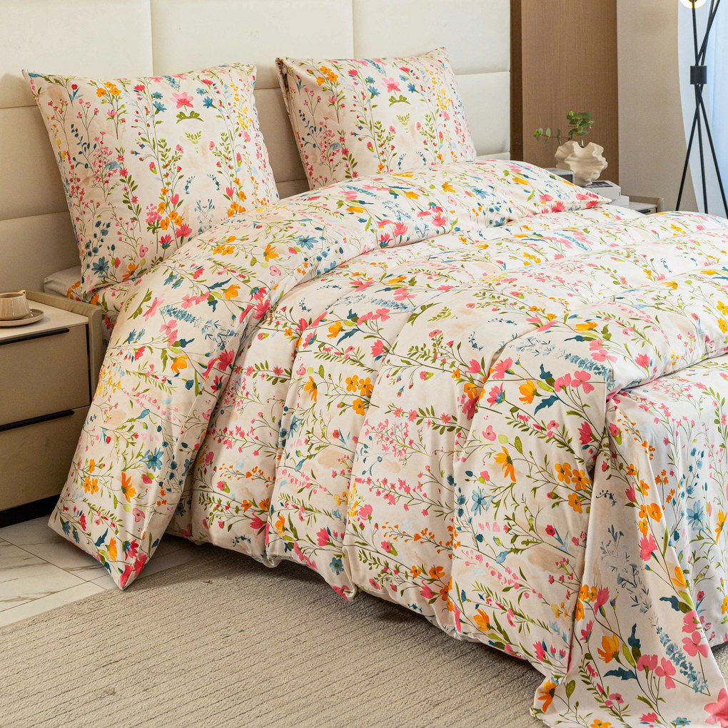 Lenjerie de pat din microfibra MILLEFLEUR colorata Dimensiune lenjerie de pat: 70 x 90 cm | 140 x 200 cm