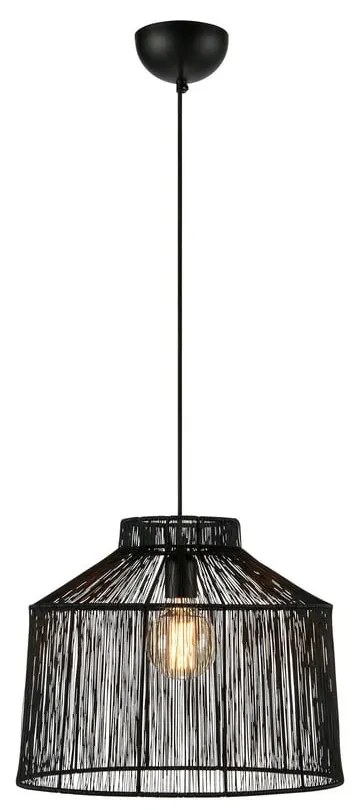 Lustră neagră cu abajur din metal ø 42 cm Capanna – Markslöjd