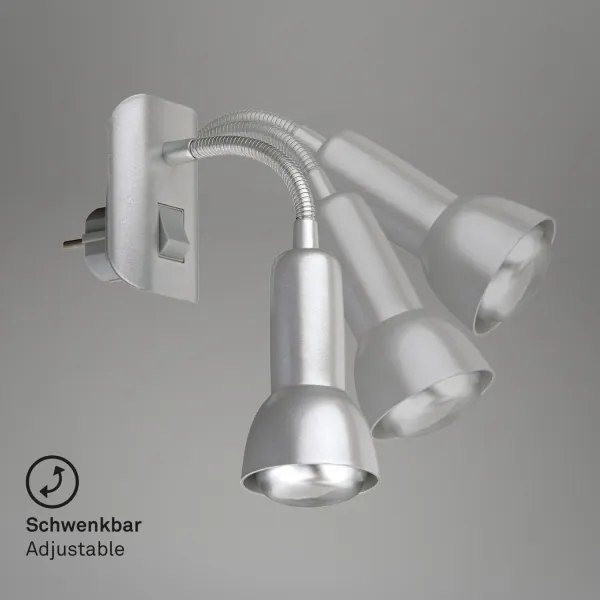 Corp de iluminat pentru priză Briloner 2739-014P 1xE14/25W/230V