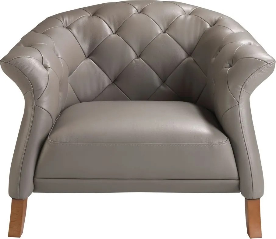 Fotoliu design LUX Chester Grey Leather