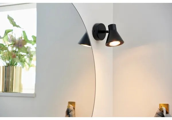 Nordlux - Aplică de perete EIK 1xGU10/35W/230V neagră