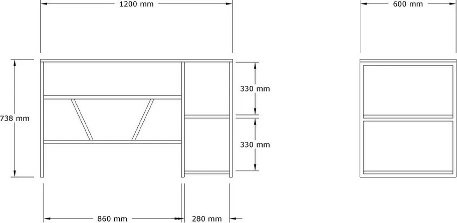Birou Caste Sapphire Oak