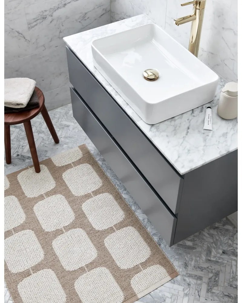 Covor pentru exterior și interior bej/crem 70x100 cm Sten Light Nougat – Pappelina