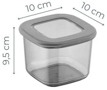 Set 3 cutii depozitare , UnicUtil, Spacious Versatile, Antracit