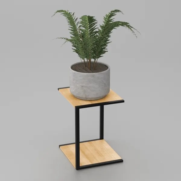 Suport de flori 40x30x34 cm negru