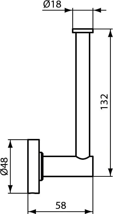 Suport hartie igienica Ideal Standard, montare pe perete, crom -  A9132AA