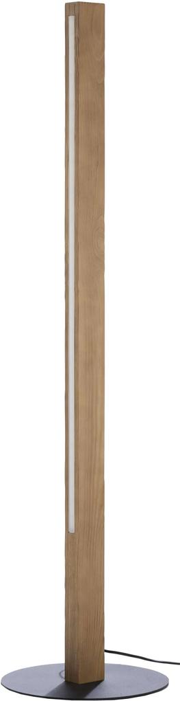 Lampadar cu led Sonny, 120x30x6 cm, cherestea/ metal/ lemn, negru