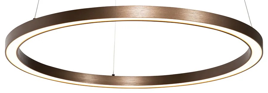 Lampă suspendată bronz 60 cm inclusiv LED cu dimmer pe 3 trepte - Girello