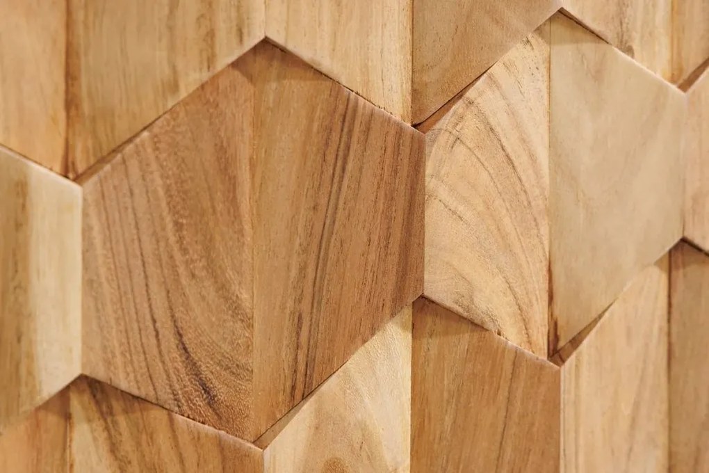 Comoda suspendata din lemn de salcam Mystic Living 160cm