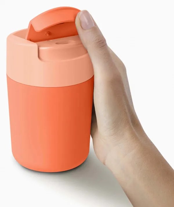 Thermos Joseph Joseph Sipp 81123, Capac etansare, 340 ml, Fara BPA, Coral