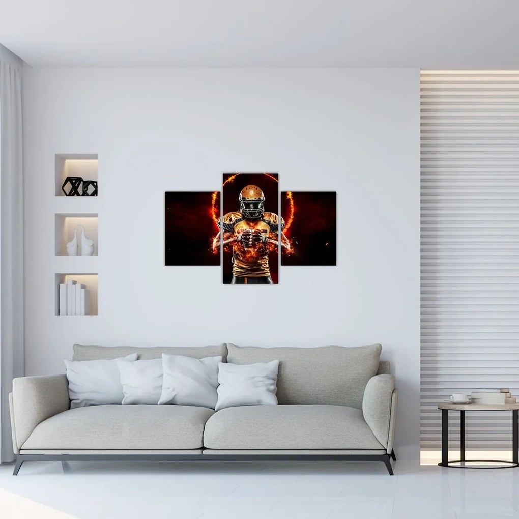 Tablou - Jucător de fotbal american (90x60 cm)
