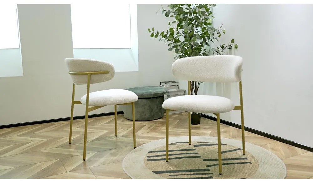 Scaun sufragerie Mokka (crem + auriu). 1100152
