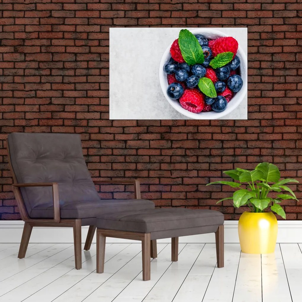 Tablou - bol cu fructe de pădure (90x60 cm)
