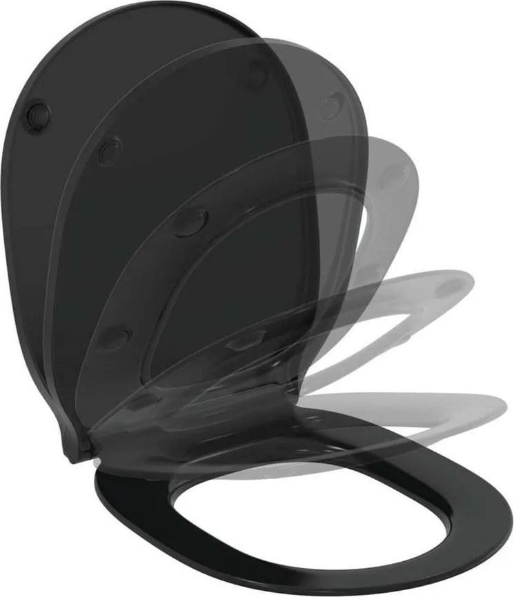 Capac wc slim softclose Ideal Standard Connect Air negru mat