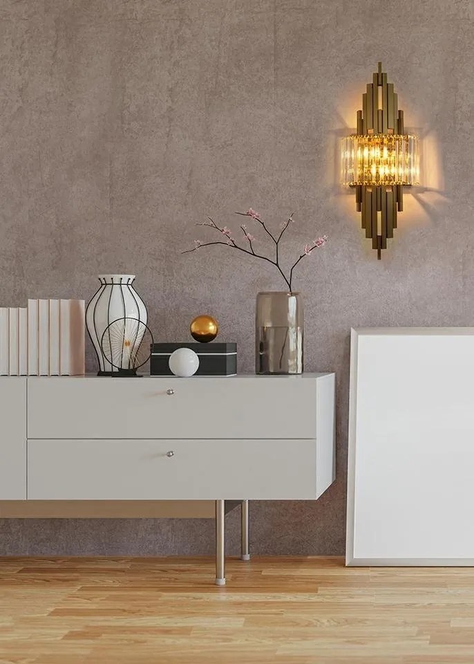 Aplica de perete design modern TOWER auriu