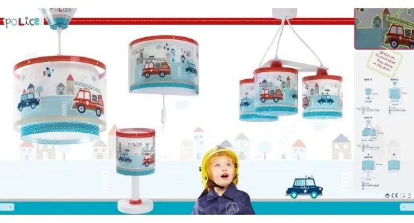 Dalber 60611 - Lampa copii POLICE 1xE14/40W/230V