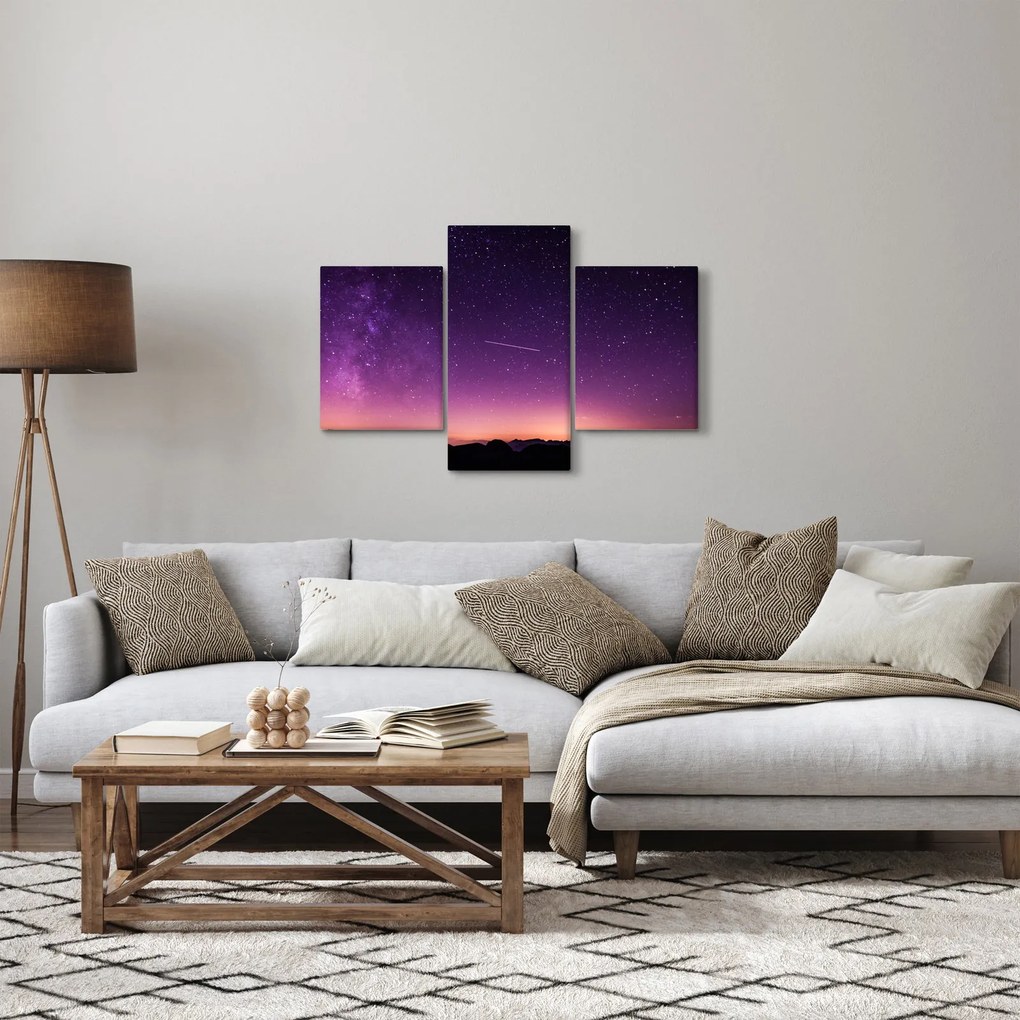 Tablou cu cerul și stea căzând (90x60 cm)