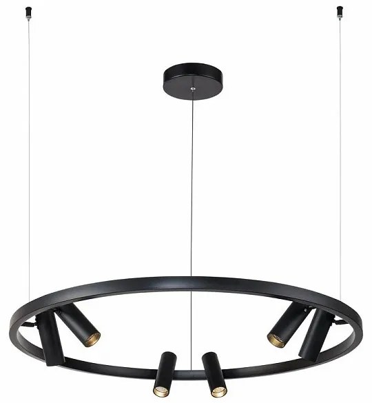 Lustra LED cu spoturi directionabile Satellite neagra