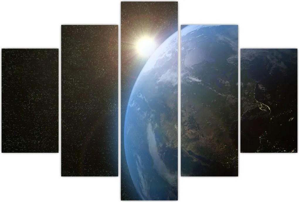 Tablou - Pământul privit din spațiu (150x105 cm)
