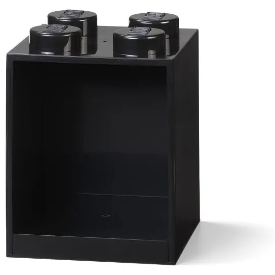 Raft de perete pentru copii LEGO® Brick 4, negru