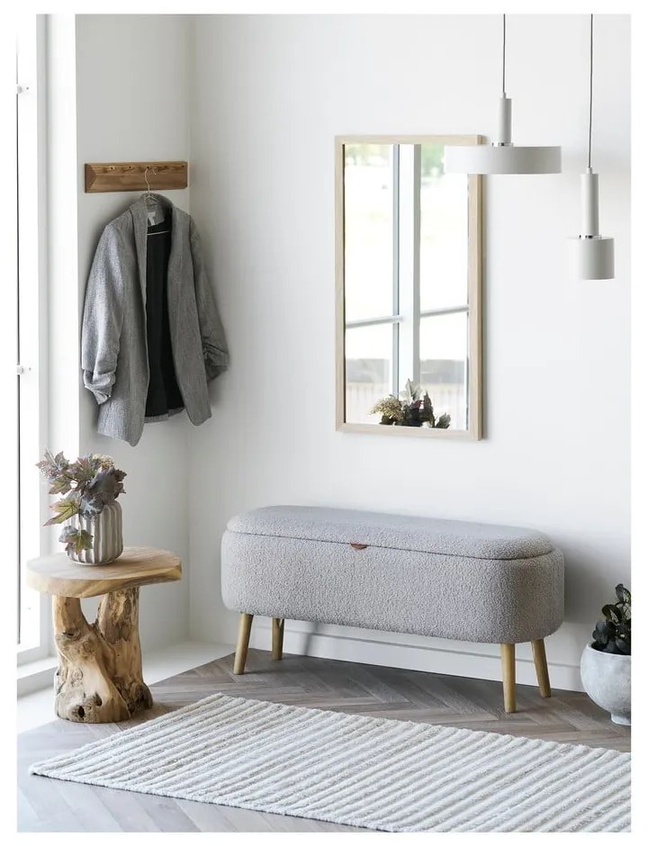 Cuier de perete în culoare naturală din lemn de stejar 50 cm Barco – House Nordic