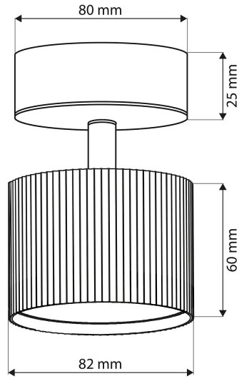 Brilagi - LED Spot STRIPY 1xGX53/15W/230V, negru