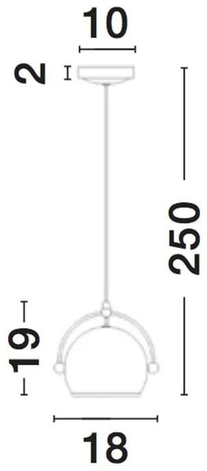 Pendul design modern Degli, negru NVL-6990401