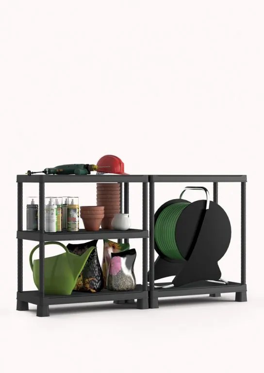 Raft deschis din plastic PLUS TRIBAC 90/5, 182 x 90 x 45 cm