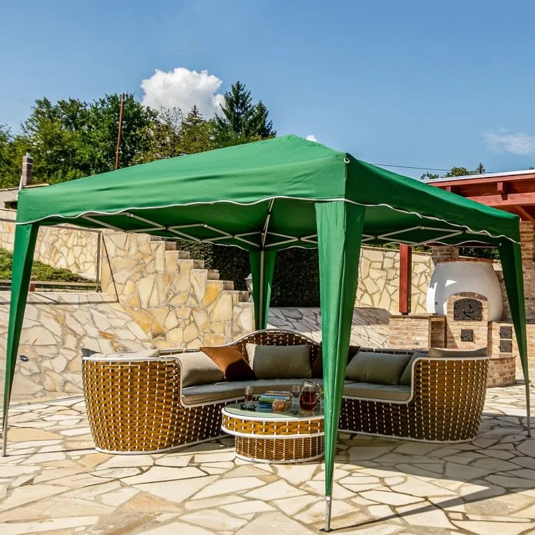 Cort de grădină INSTENT BASIC - 3x3 m, verde
