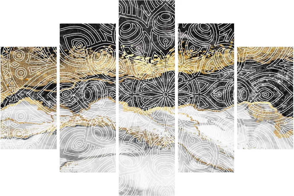 Tablou - Mandala în marmură (150x105 cm)