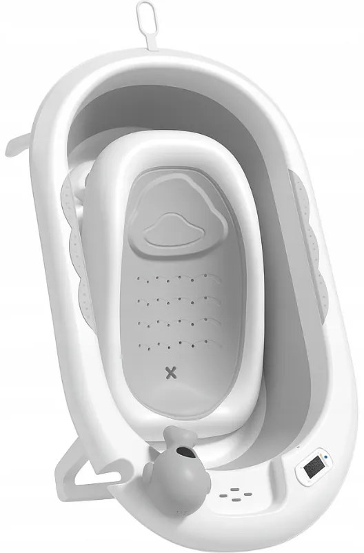 Baie pliabilă pentru copii VAIANA PREMIUM cu un șezlong - mai multe culori Violet