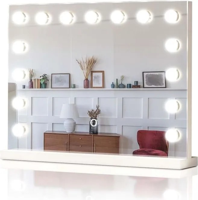 Oglindă LED de baie Aquamarin Hollywood 58 x 43 cm