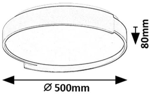 Plafonieră LED dimabilă Rabalux 71306 LALEH LED/48W/230V 3000-6500K + telecomandă