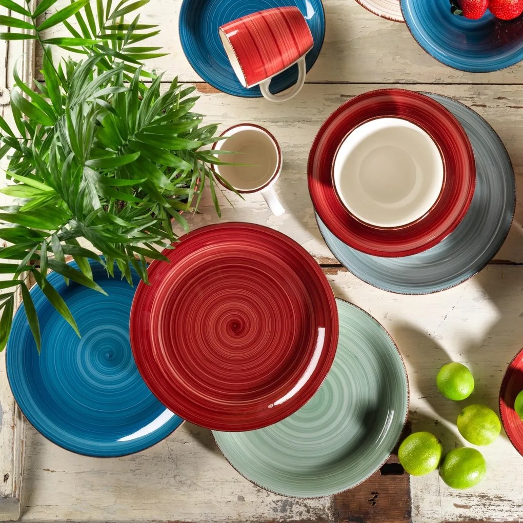 Set 6 farfurii întinse Mäser Bel Tempo 27 cm, verde