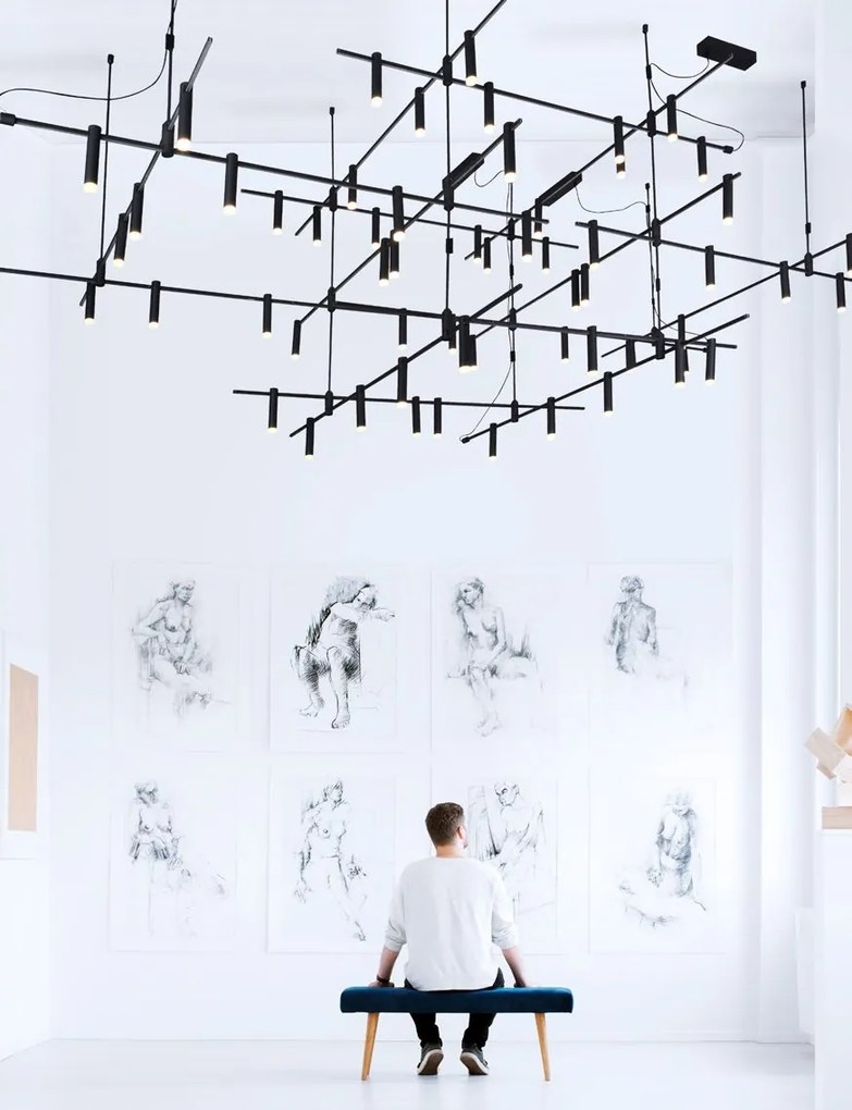 Accesoriu, Corp de iluminat pentru sistemul magnetic PUZZLE si GRAMMI, Bar alama satinata