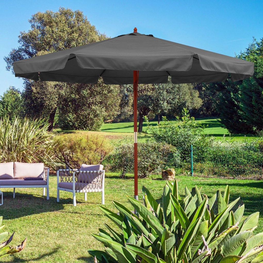 Deuba Umbrelă de soare de grădină Ø330cm - antracit