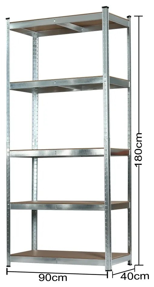 Raft rezistent 180x90x40 cm 175 kg cromat