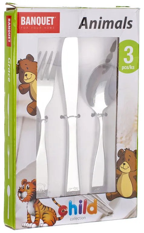 Set de banchete de tacâmuri pentru copii ANIMALE