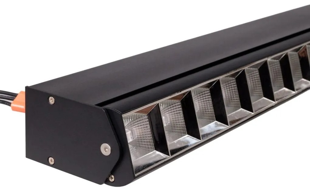 Plafoniera liniara LED Flex negru 58cm