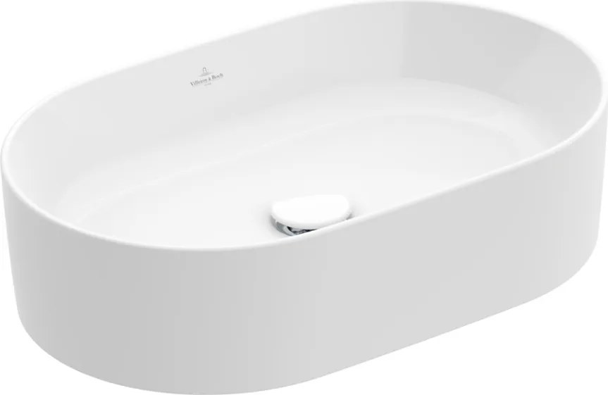 Lavoar pe blat Villeroy&Boch Collaro TitanCeram alb Alpin CeramicPlus 56x36 cm