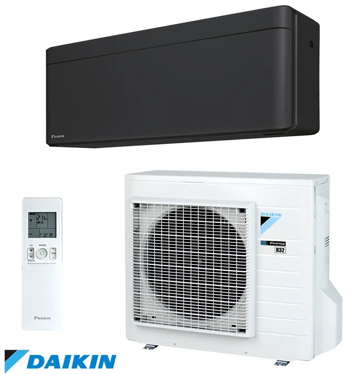 Aparat de aer conditionat inverter Daikin Stylish FTXA42BB + RXA42B, 14000 BTU, 33 m², A++ / A++, Wi-Fi, R-32, Negru