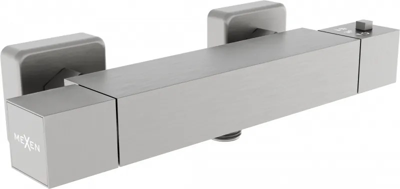 Mexen Cube baterie de duș termostatică, grafit - 77200-66