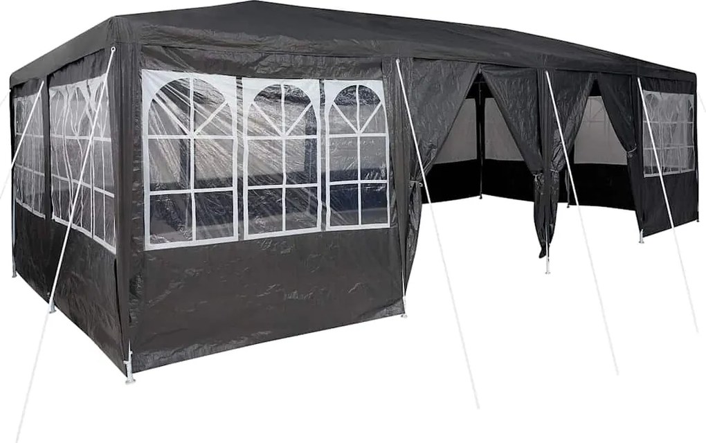 vidaXL Cort pentru Petreceri Antracit 800 x 400 x 266 cm Polietilenă