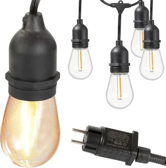 Ghirlanda luminoasa de gradina cu LED LUCENT, 15 m